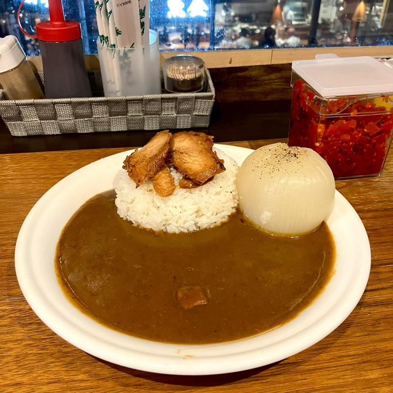 丸ごと玉ねぎカレー 照り焼きチキン(カレー専門店 Komi'z（コミズ）)