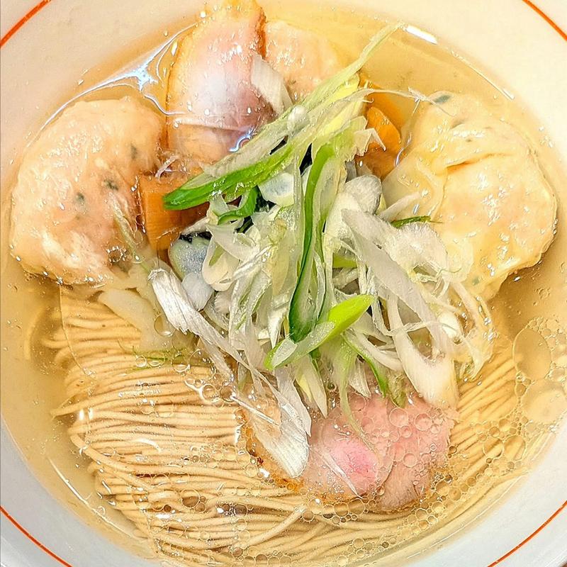 白海老ワンタン麺(日本橋 朱鷺)