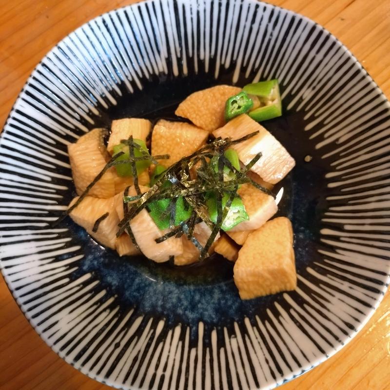 山芋オクラポン酢(炭火やきとり 恵 （メグミ）)