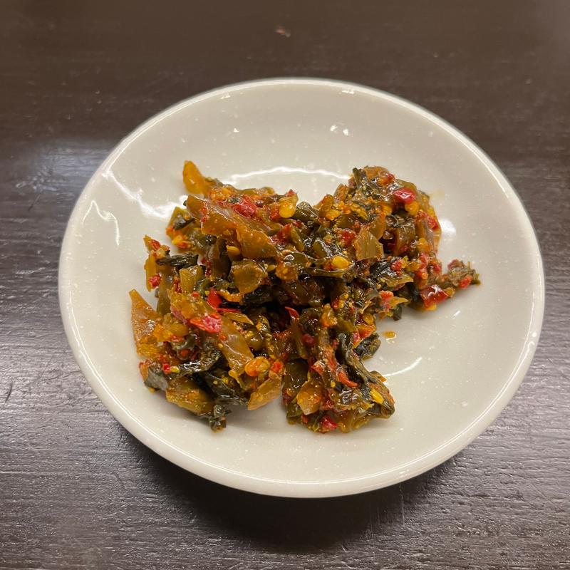 辛子高菜(博多とんこつ 豚の足跡)