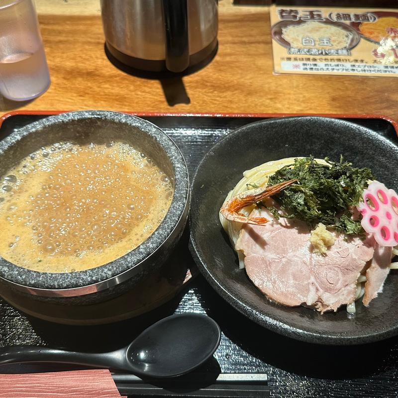 濃厚甘えびつけ麺(金沢濃厚甘えびラーメン 紅牡丹)