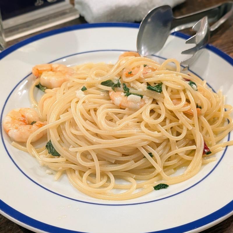 海老としそのスパゲッティ(wine no Ruisuke zeRo)