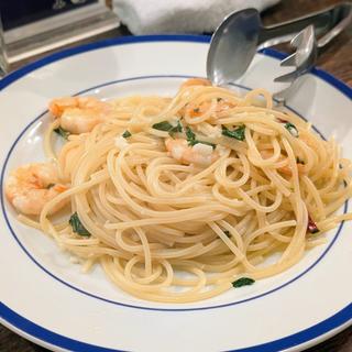 海老としそのスパゲッティ(wine no Ruisuke zeRo)