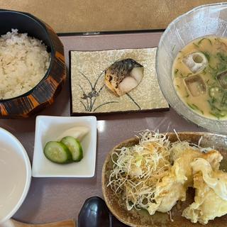 冷や汁と鶏天膳