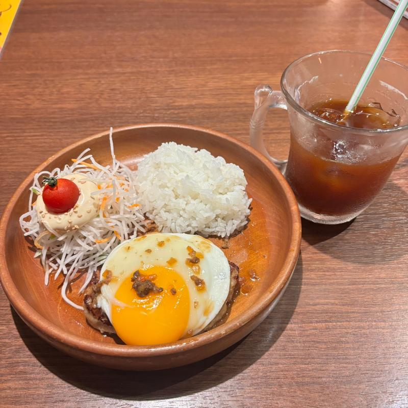 ミニマムエッグバーグディッシュセット(びっくりドンキー 竜ヶ崎店 )