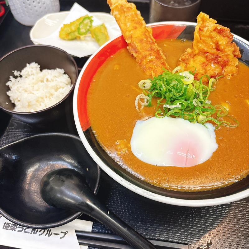 レディースカレーうどん(極楽うどん　TKU （ティーケーユー）)