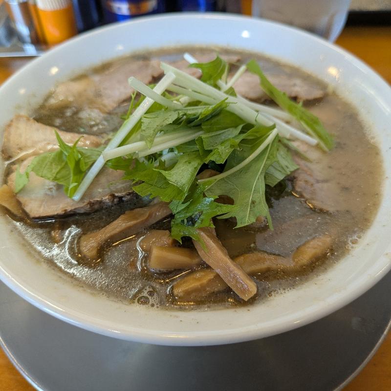 中華そば  （こってり）中 チャーシュー辛口トッピング(麺饗 松韻 )