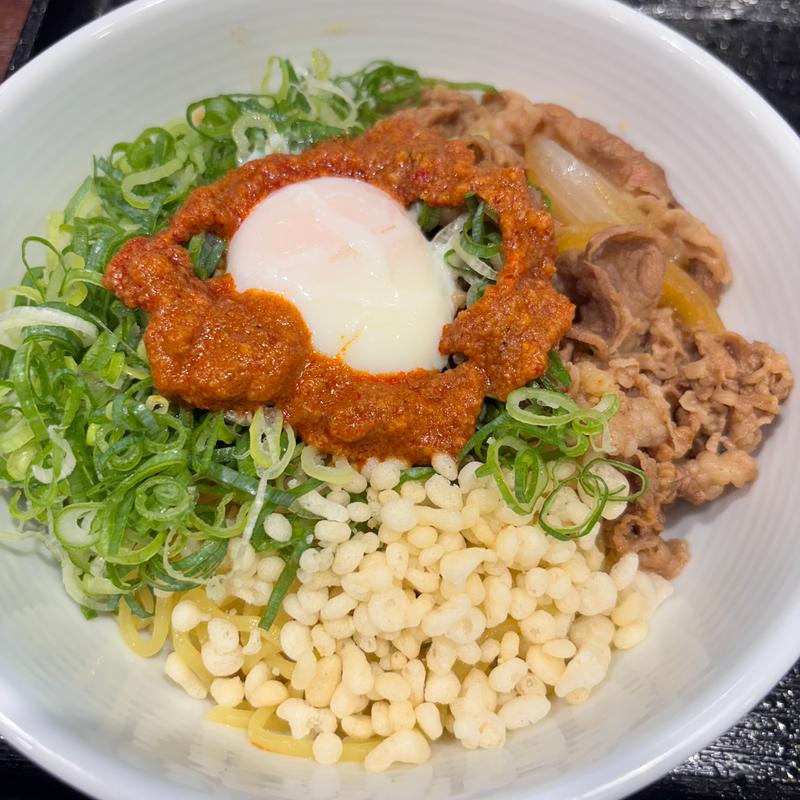 牛玉スタミナまぜそば(吉野家 聖蹟桜ヶ丘駅店)