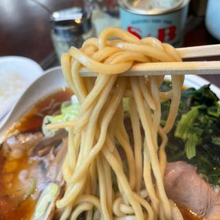 中華そば、ほうれん草、ご飯小