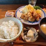 鶏ハラミの塩麹唐揚げ定食