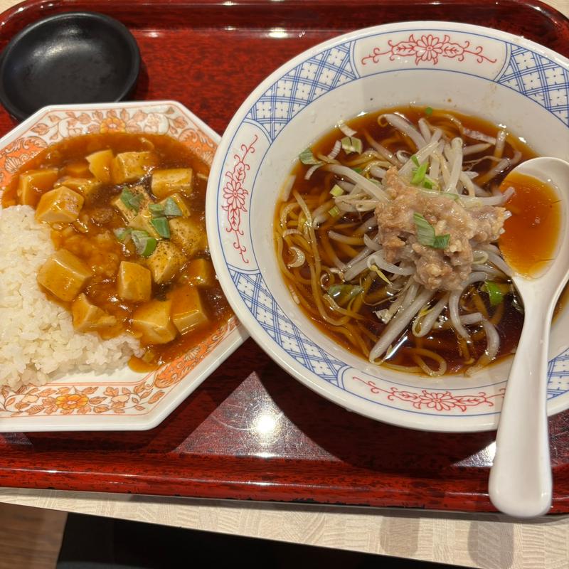 ミニラーメン麻婆丼セット(新中華めし屋 居酒屋 麹町)