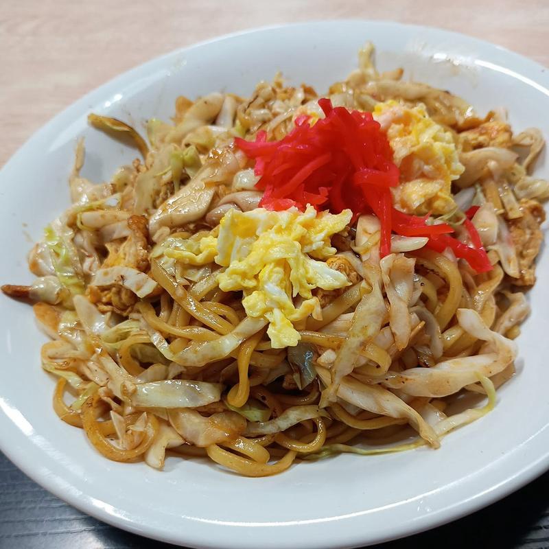 イカ焼きそば(大衆食堂まつ)