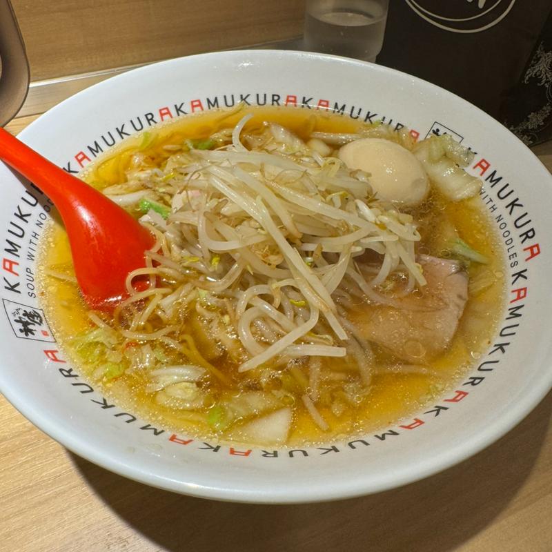 煮卵もやしラーメン(どうとんぼり神座 グランスタ八重北店)
