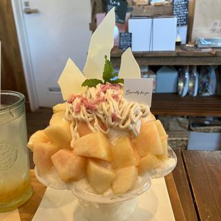 ももみるくのかき氷