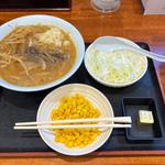 味噌ラーメン+とうもろこし+バター+ネギ