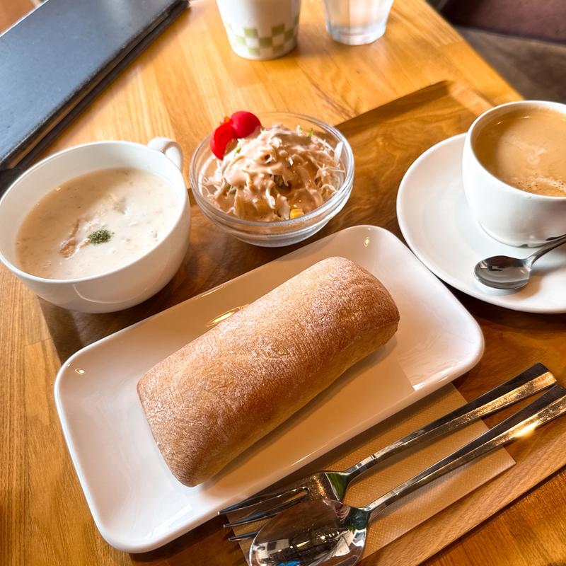 チャパタ・クラムチャウダーセット(Boo's Cafe)