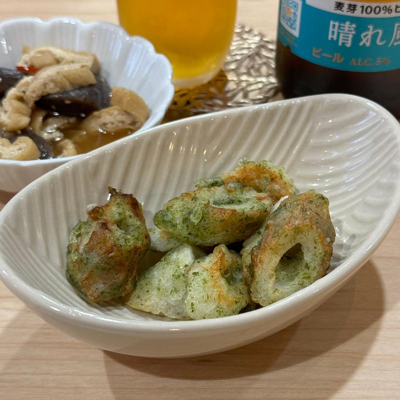 ちくわの磯辺揚げ(ゆみちゃんと大将)