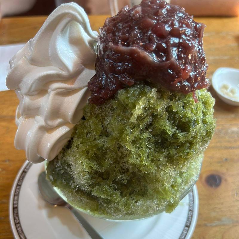 宇治抹茶氷 ミニソフトクリーム(コメダ珈琲店 向ヶ丘遊園店 （コメダコーヒーテン）)