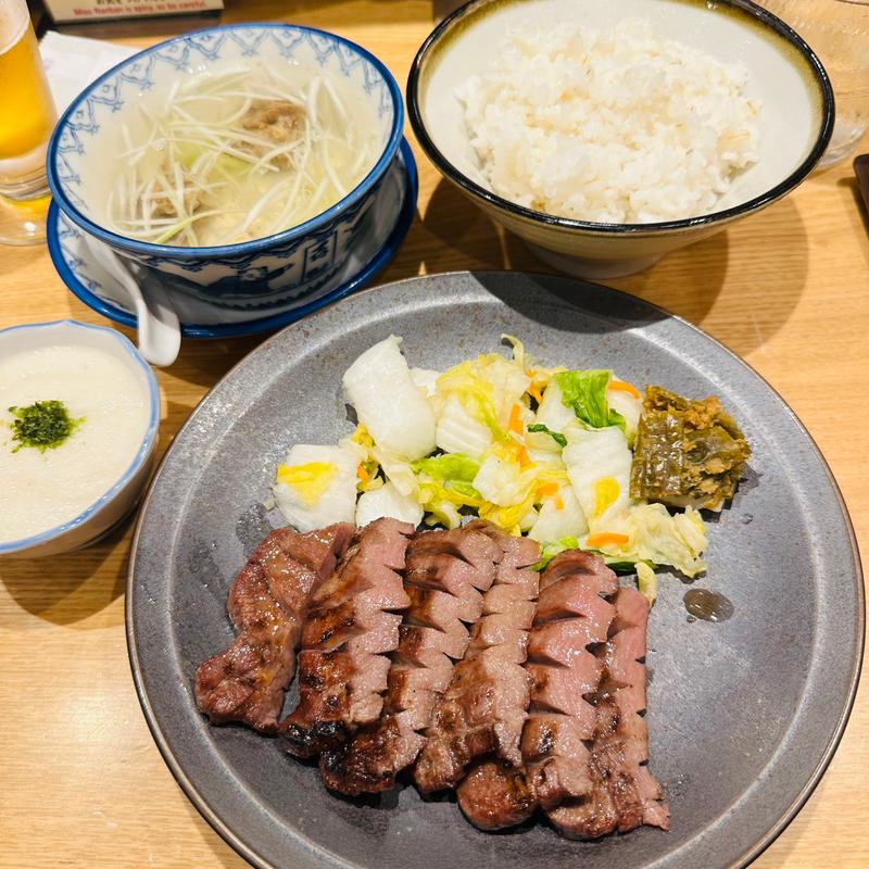 特切り　3枚定食(味の牛たん 喜助 JR仙台駅店 （きすけ）)