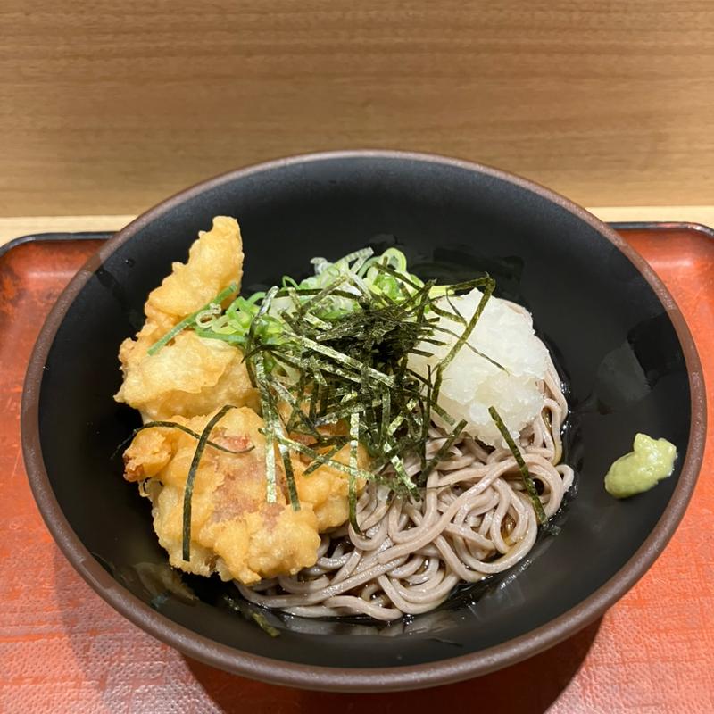 鶏天鬼おろしぶっかけそば(麺家 大阪みどう)