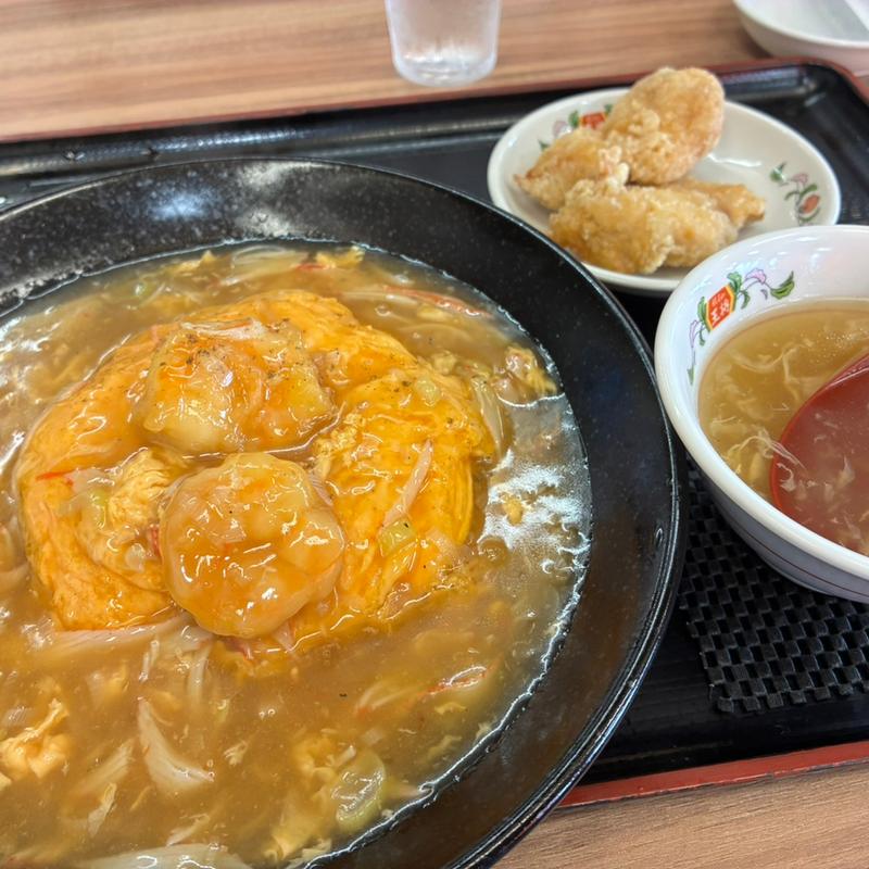 極王天津飯セット(餃子の王将 国道草津店)