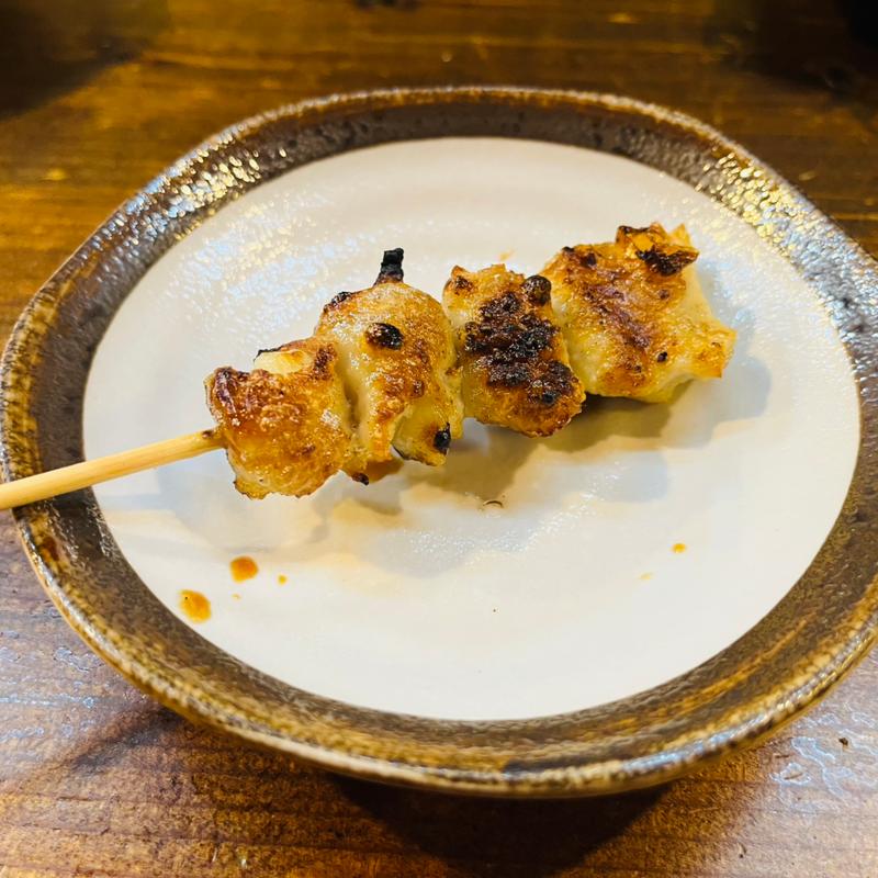 鳥皮ニンニク(串焼釣天狗 )