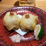 活〆鱧の梅肉天ぷら