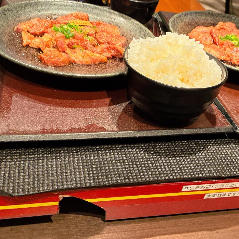 漢のランチ　ジューシーハラミ(焼肉特急 池田店)