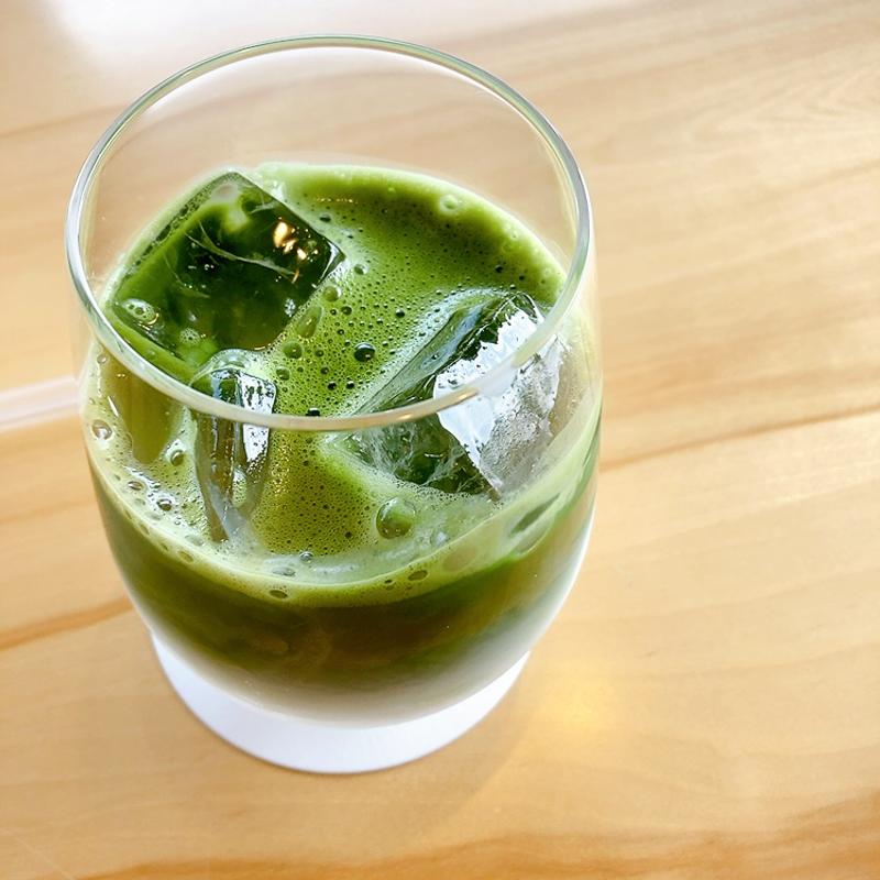 アイス抹茶ラテ(安藝の國　茶房　庭テラス)