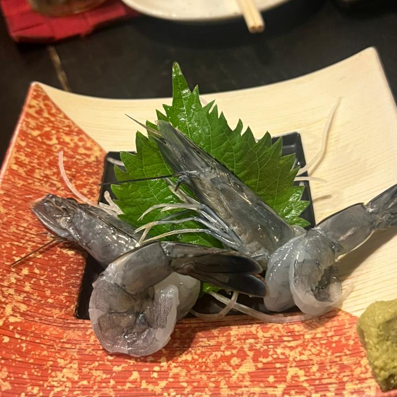 天使のえびの刺身(毛利)