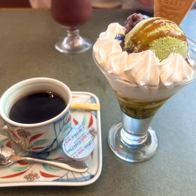 抹茶パフェ(ミニ)(レストランオガワヤ リオンドール店)