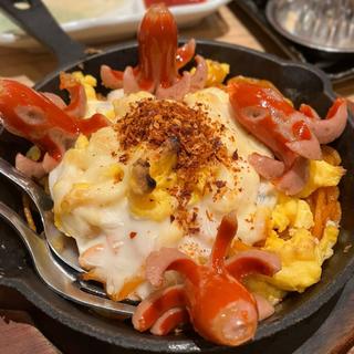 鉄板ナポリタン 赤ウインナー