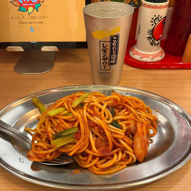 焼きナポリタン(太陽のトマト麺 川崎アゼリア店)