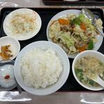 豚肉とキャベツのオイスターソース定食