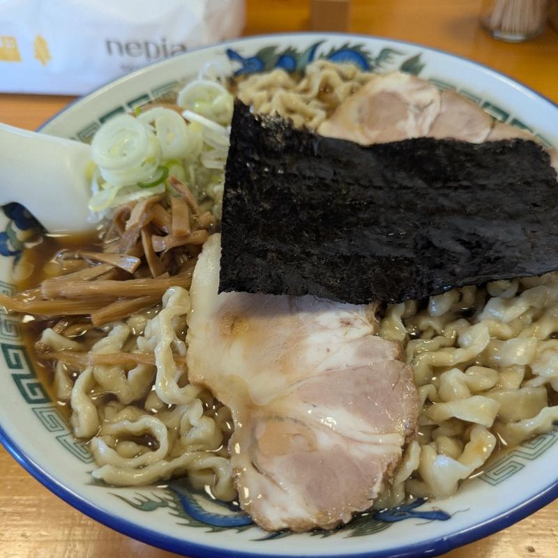 中華そば 普通  こい口、油ぽく(ケンちゃんラーメン 大山支店 )
