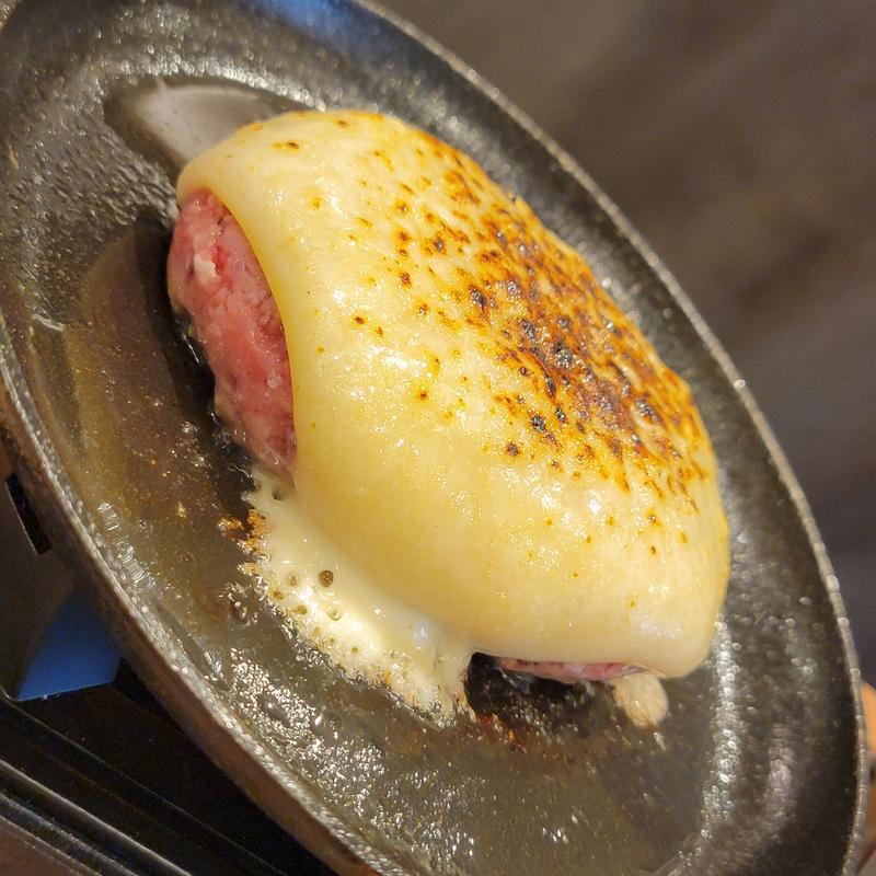 オープン記念特別セット＋Wチーズ(釜炊きごはんとハンバーグ タイチ食堂 東京新橋店)