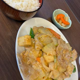 豚肉と冬瓜の味噌マヨ炒め