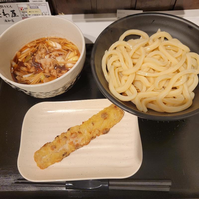 肉汁うどん並＋ちくわ天(武蔵野うどん さわ屋浦和店)