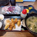 天然お造り5種盛り定食