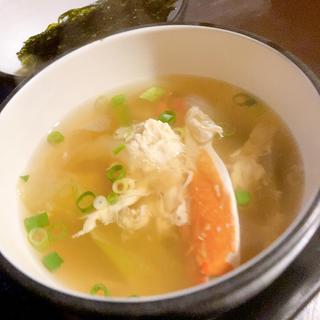 蟹のスープ（定食セット）
