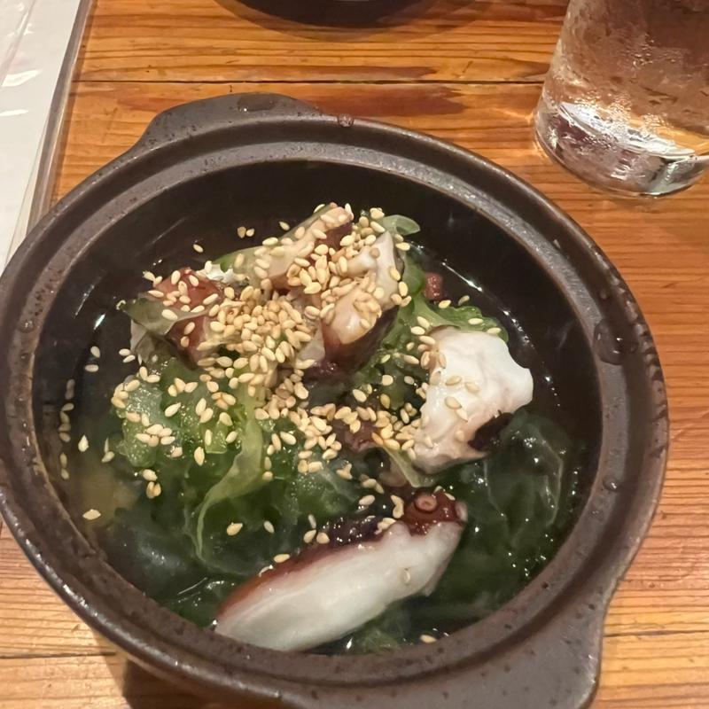 タコとゴーヤの酢の物(笑や )