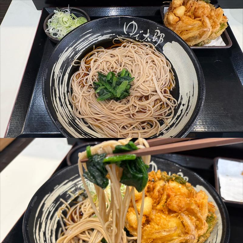 かき揚げそば(ゆで太郎 関内ベイスターズ通り店)
