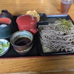 かき揚げざるそば（大盛り）