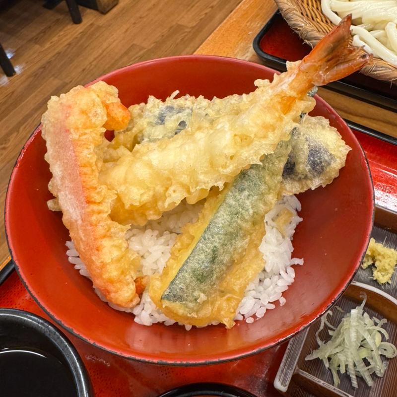 季節天丼定食(実演手打うどん 杵屋 幕張イトーヨーカドー店)