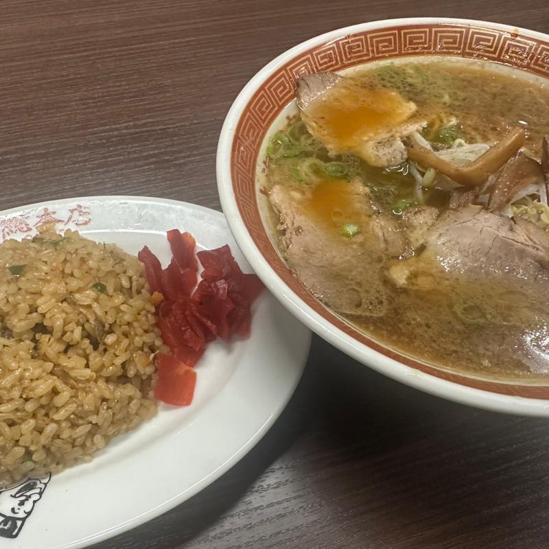 中華そば　半チャン(上海総本店)