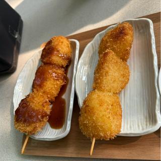 いもフライ（ソースと塩)(まちの駅 名水「弁天池」の駅(福寿荘売店))