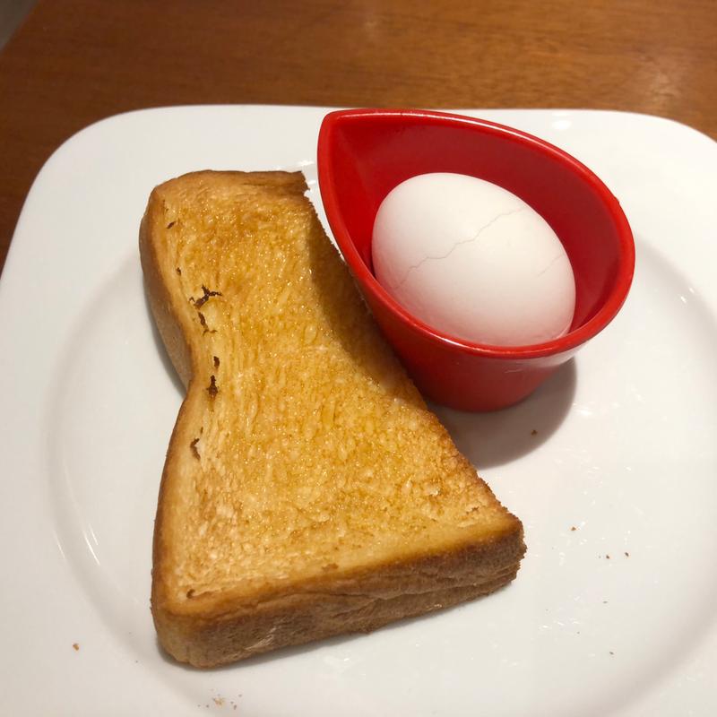 トースト&ゆで玉子（モーニングサービス）(むさしの森珈琲 流山おおたかの森店)