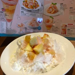 氷 桃ミルク(デニーズ 梅島店)