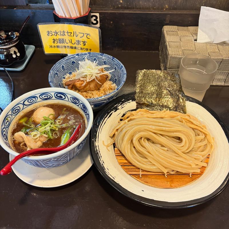 特製つけ麺＆チャーシュー丼(肉汁つけめん INABASTYLE)