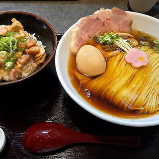 味玉中華そば 醤油 チャーマヨ丼